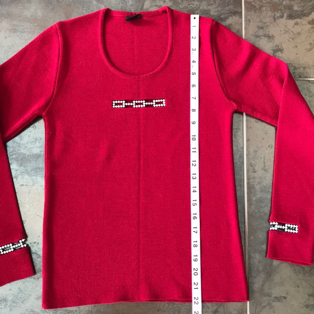 Wool Sweater with Swarovski Crystals - Picture 6 of 9